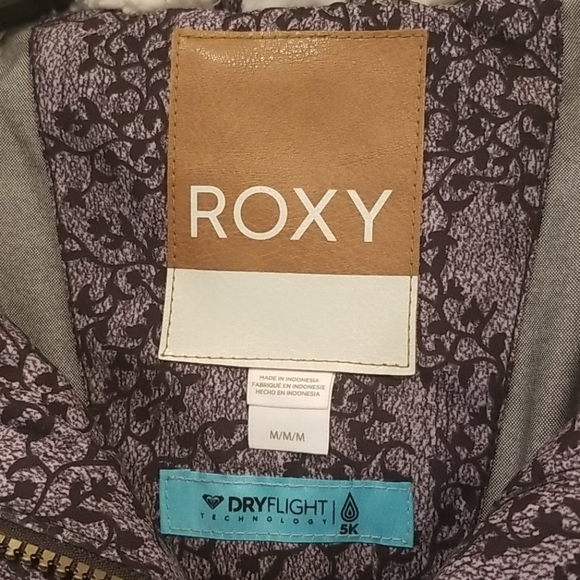 💕ROXY💕 Ellie Waterproof Snow Jacket ~ Grey Print - Picture 14 of 16